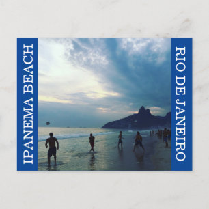 Postal ipanema futbol sunset