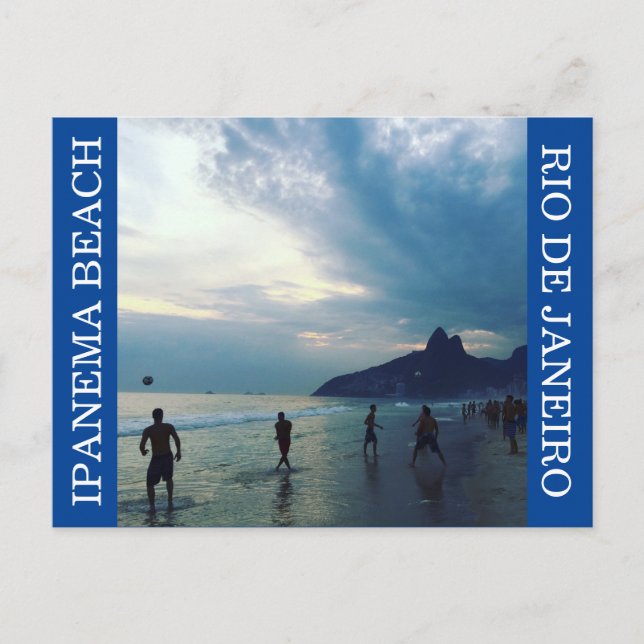 Postal ipanema futbol sunset (Anverso)