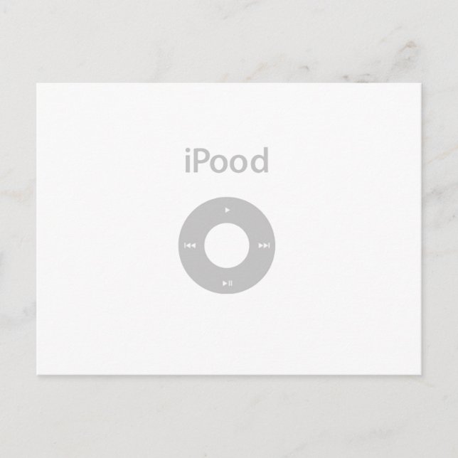 Postal Ipod Spoof Ipood (Anverso)