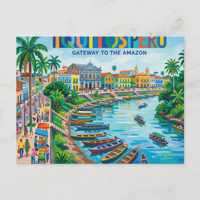 Postal Iquitos, Perú (Anverso)