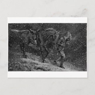 Postal Ir a casa para amar en una cabaña