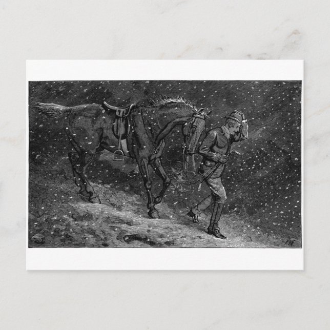 Postal Ir a casa para amar en una cabaña (Anverso)