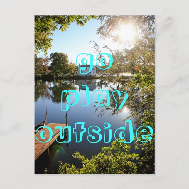 Postal ir a jugar afuera (Anverso)