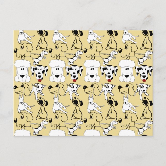 Postal Ir a los perros amantes de la mascota regalos de p (Anverso)