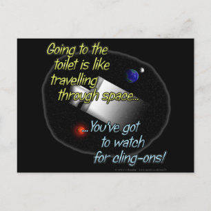 Postal Ir al baño es como viajar...