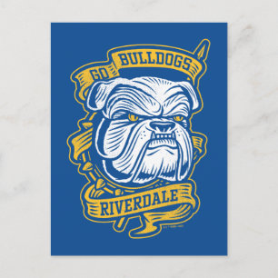 Postal Ir Bulldoges - Banner de la mascota Riverdale