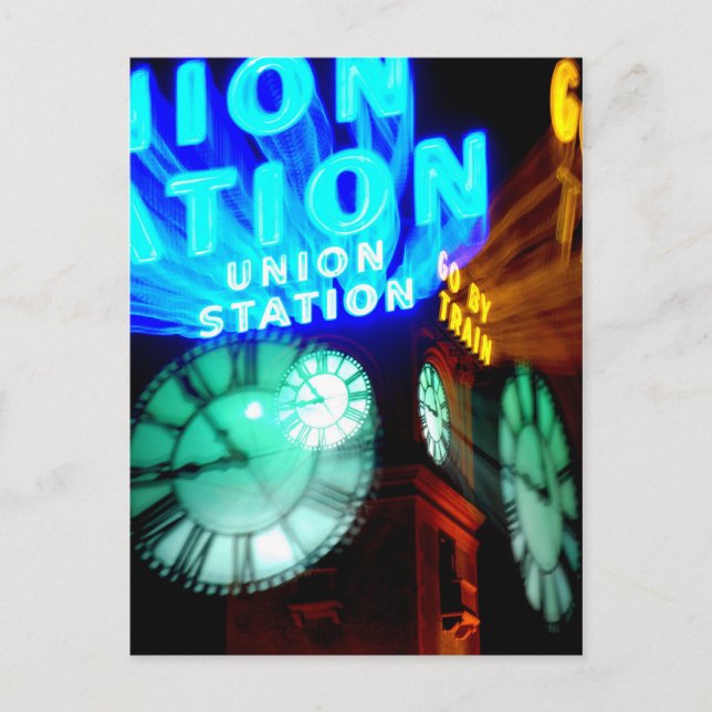 Postal Ir en tren (Anverso)