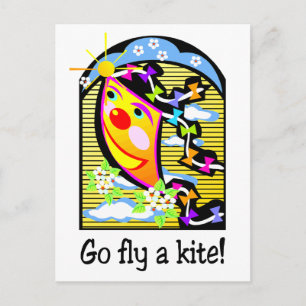 Postal Ir Volar un cometa 3