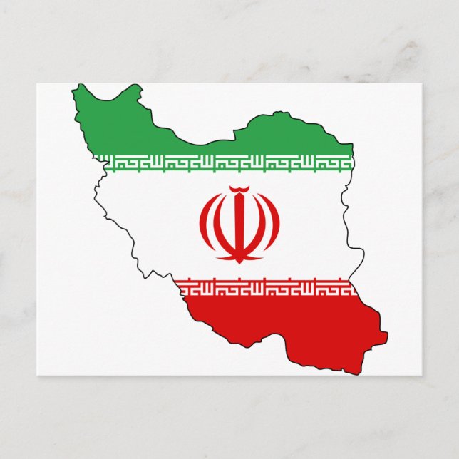 Postal Irán IR, bandera IR, bandera,・・・・・・, ی・・س・・・・・・ی・・ (Anverso)