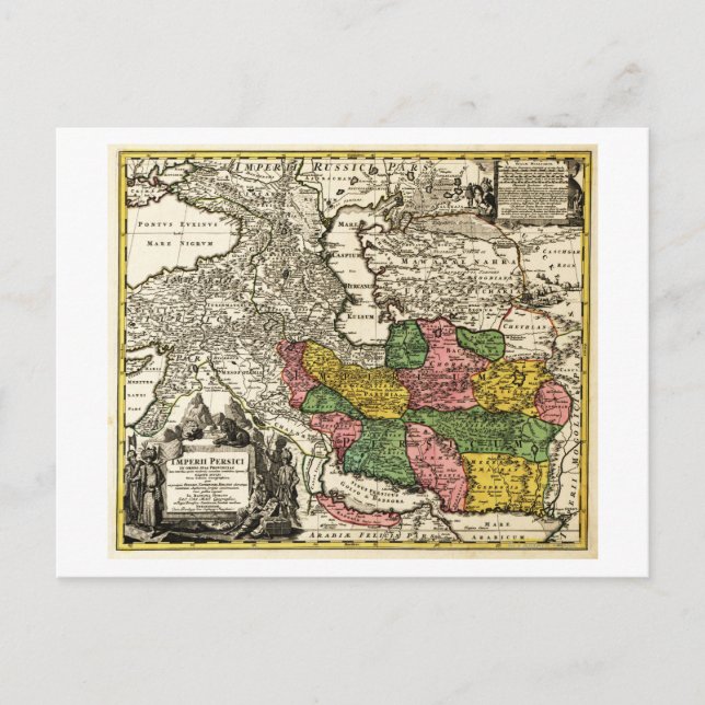 Postal Irán: Mapa PanorámicoIrán (Anverso)