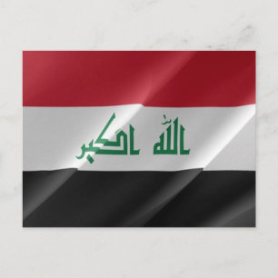 Postal Iraq - ondear banderas -