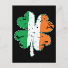Postal Ireland Flag Patriotic Irish Clover St.Patty's Day