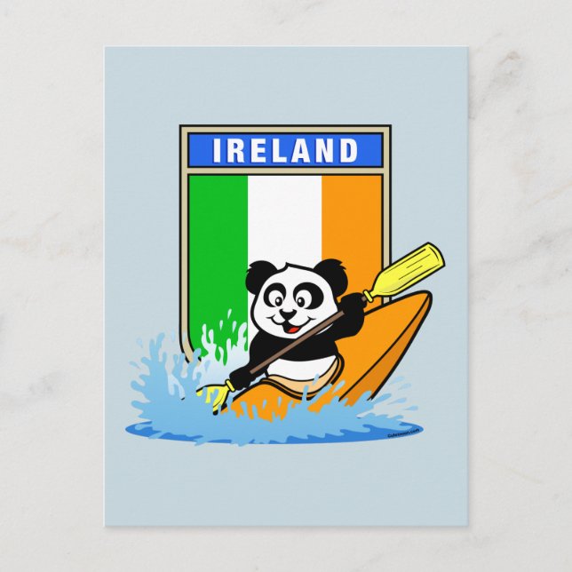Postal Ireland Kayaking Panda (Anverso)