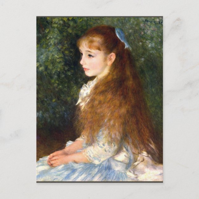 Postal Irene Cahen d Anvers por Pierre Renoir (Anverso)