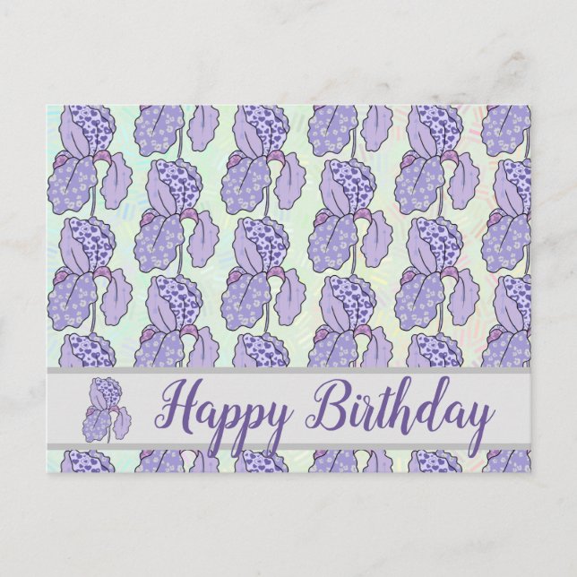 Postal Iris abigarrada (Anverso)