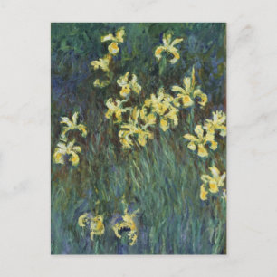 Postal Iris amarillos de Claude Monet, Arte Antiguo Fino