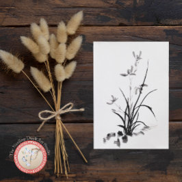 Postal Iris chino - foto bw