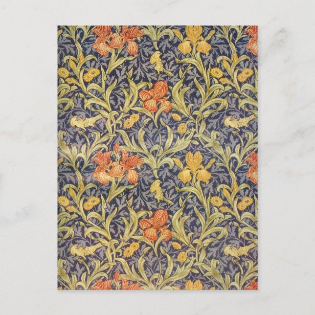 Postal "Iris" de William Morris (Anverso)