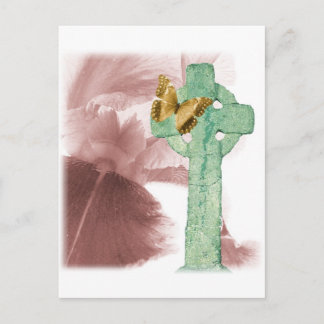 Postal Iris y marcador de piedra