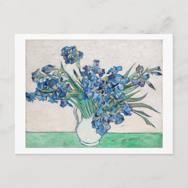 POSTAL "IRISES" 1890 POR VINCENT VAN GOGH POSTCARD (Anverso)