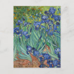 Postal Irises de Van Gogh<br><div class="desc">Arte de Vincent van Gogh - Cuadros de flores y naturaleza - Obras de arte paisajístico posimpresionistas</div>