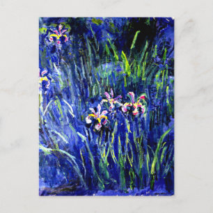 Postal Irises, famoso cuadro de Monet,