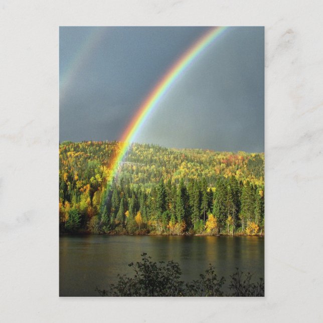 Postal irish arcoiris suerte naturaleza afortunada cielos (Anverso)