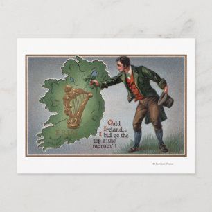 Postal Irishman ofrece shamrock a Irlanda
