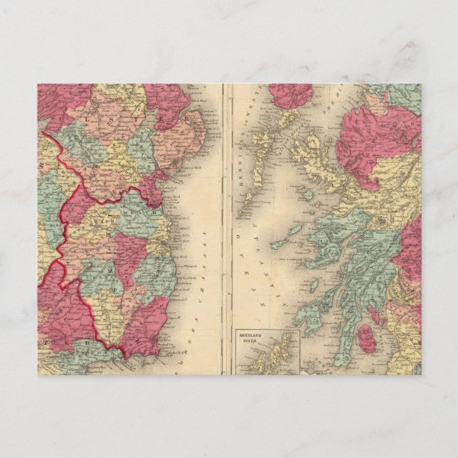 Postal Irlanda Escocia (Anverso)