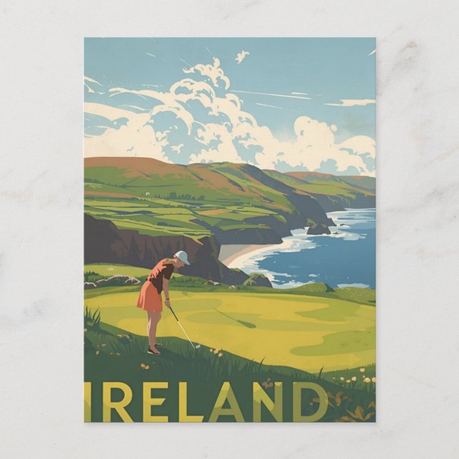 Postal Irlanda Golf (Anverso)