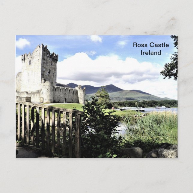 Postal Irlanda, Ross Castle, Killarney, Kerry, (Anverso)