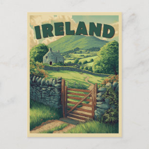 Postal Irlanda rural antigua
