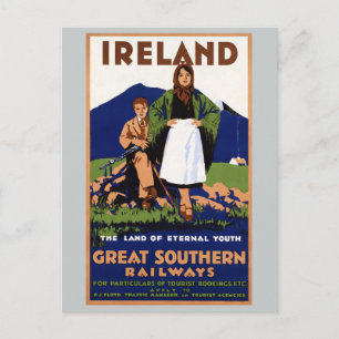 Postal Irlanda Tierra de la eterna cosecha juvenil
