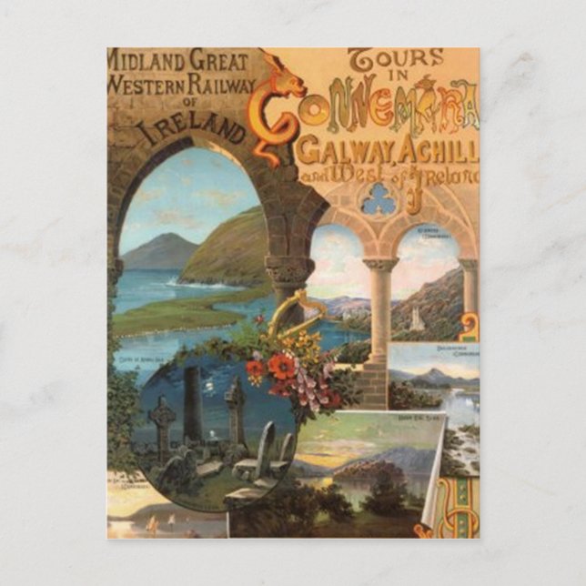 Postal Irlanda Vintage - (Anverso)