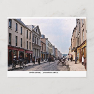 Postal Irlanda Vintage, 1905 Dublin St. Carlow