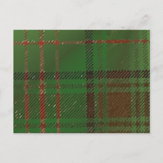 Postal Irlandés Dublin Plaid Tartan