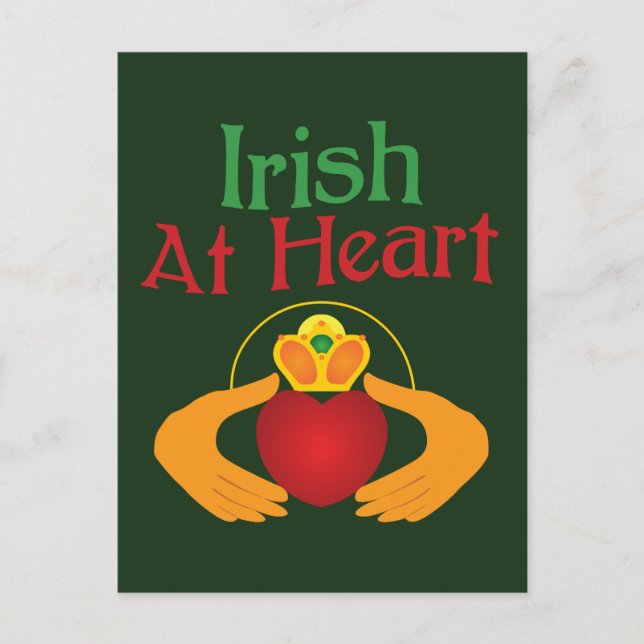 Postal Irlandés en el corazón (Anverso)