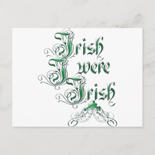 Postal Irlandés fui irlandés