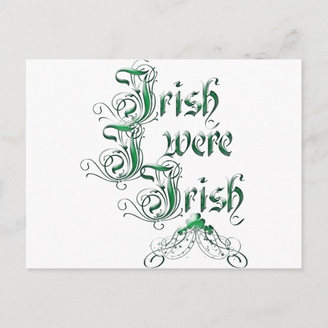 Postal Irlandés fui irlandés (Anverso)