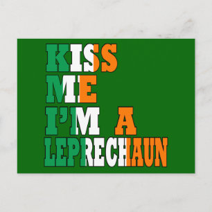 Postal Irlandés gracioso diciendo