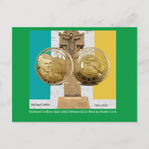 Postal irlandesa de Michael Collins 1922-2022