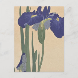 Postal Irlandeses azules de Ohara Koson