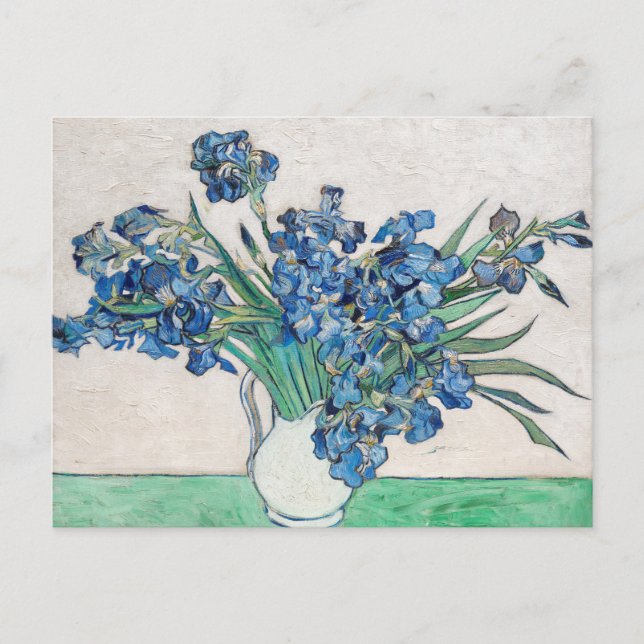 Postal Irlandeses azules de Vincent Van Gogh Bella Artes (Anverso)