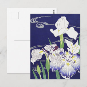 Postal Irlandeses de Kogyo Tsukioka, arte de flores japon