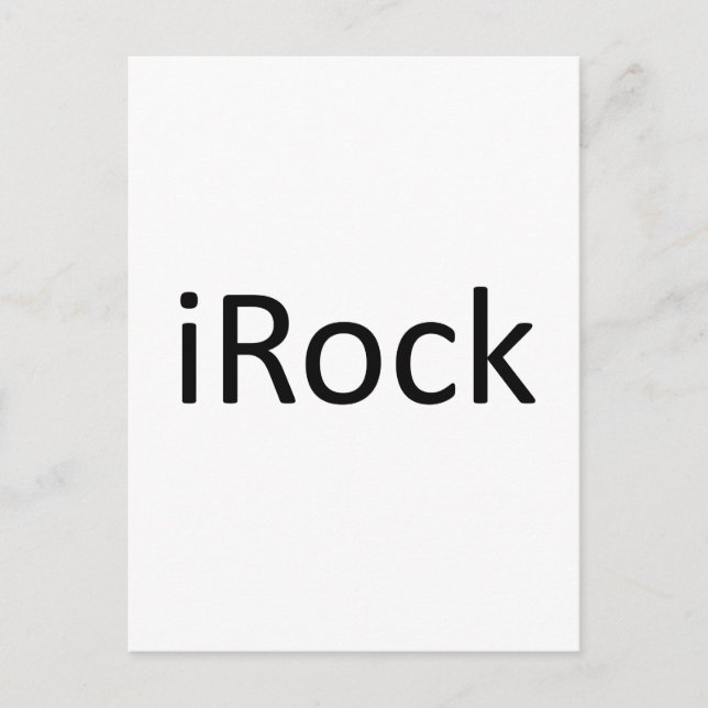 Postal iRock (Anverso)
