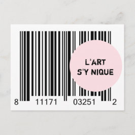 Postal Ironème "L'art s'y nique"