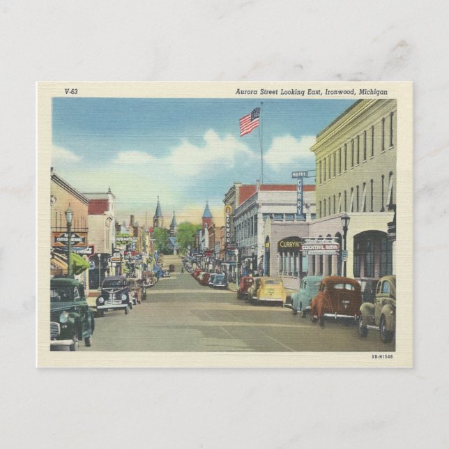 Postal Ironwood Michigan (Anverso)