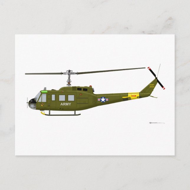 Postal Iroquois Bell UH-1D (Anverso)