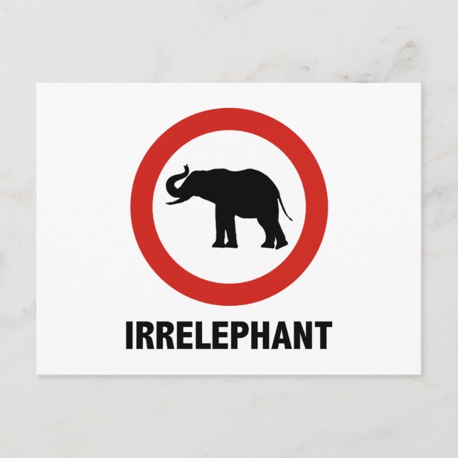 Postal Irrelephant (Anverso)