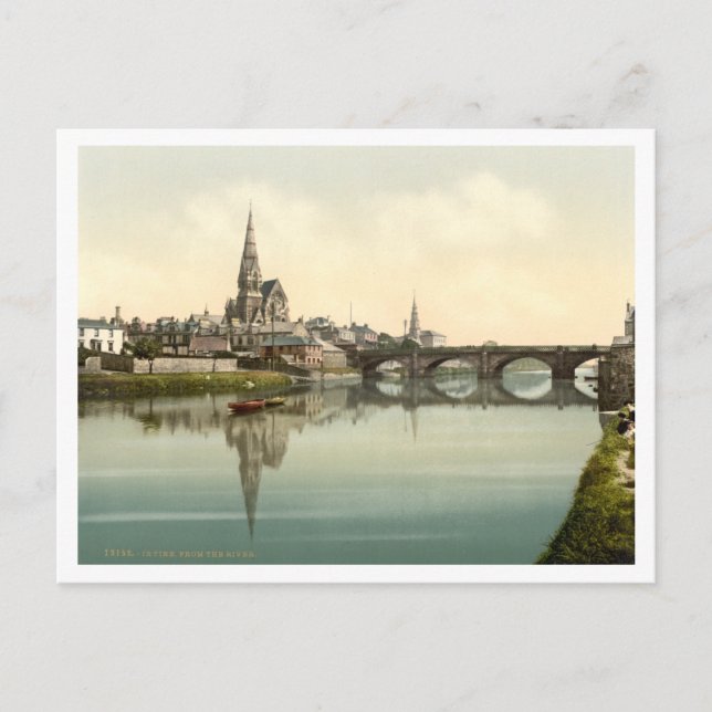 Postal Irvine, Ayrshire, Escocia (Anverso)